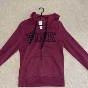 PINK Full Zip Sweatshirt/Hoodie